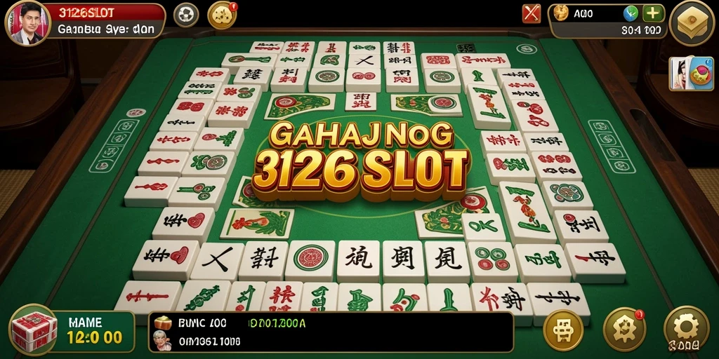 Tampilan gameplay seru dalam 3126SLOT yang menampilkan strategis Mahjong.
