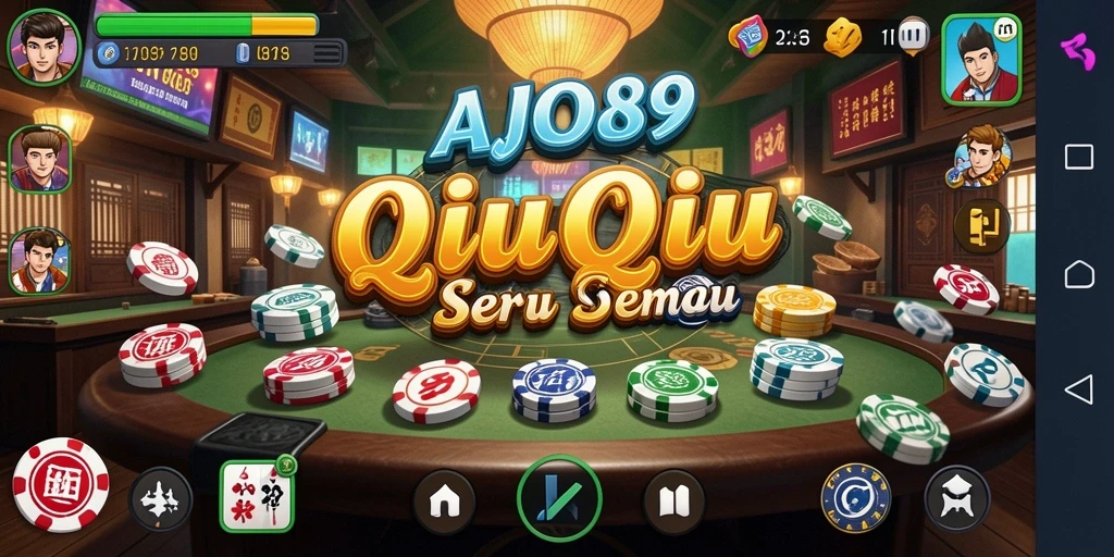 Screenshot permainan AJO89 dengan tampilan QiuQiu yang menarik.