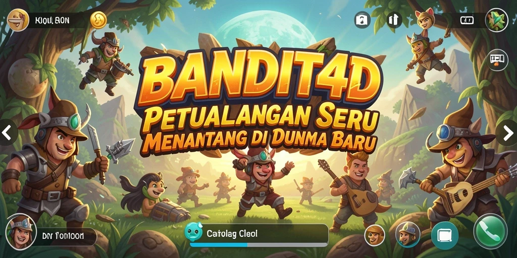 Tampilan gameplay BANDIT4D yang penuh aksi dalam petualangan seru.