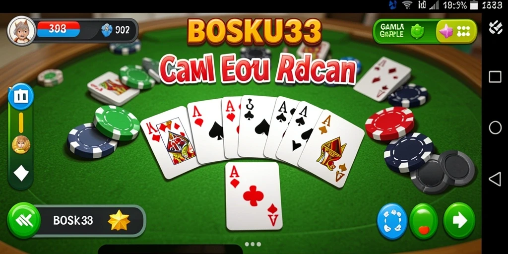 Tampilan gameplay Gaple yang menarik dan interaktif.