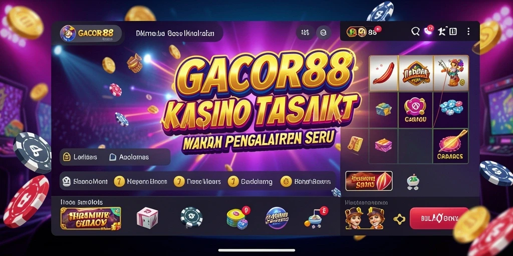 Tampilan menarik dari gameplay kasino di GACOR88.
