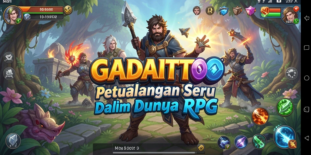 Tampilan gameplay RPG yang mendebarkan dan penuh aksi.