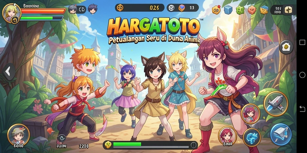 Gameplay seru HARGATOTO dengan karakter anime yang menarik.