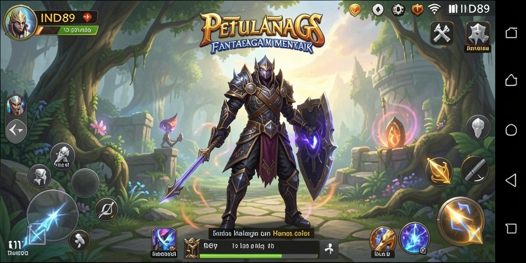 Screenshot gameplay IND89 menunjukkan aksi seru dalam dunia RPG.