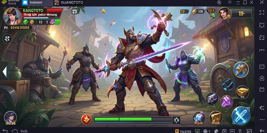 Tampilan gameplay menegangkan dan strategi yang mendalam.