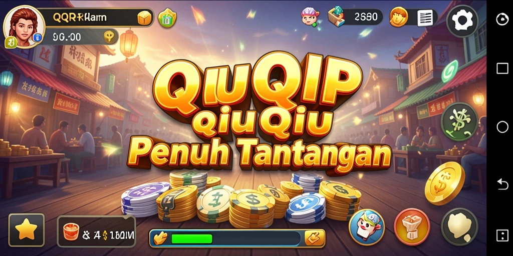 Screenshot menampilkan aksi seru permainan QiuQiu di QQRP.