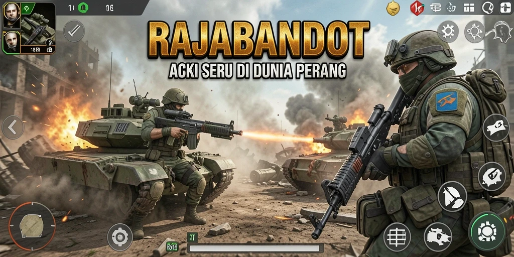 Tampilan gameplay seru dan mendebarkan di RAJABANDOT.