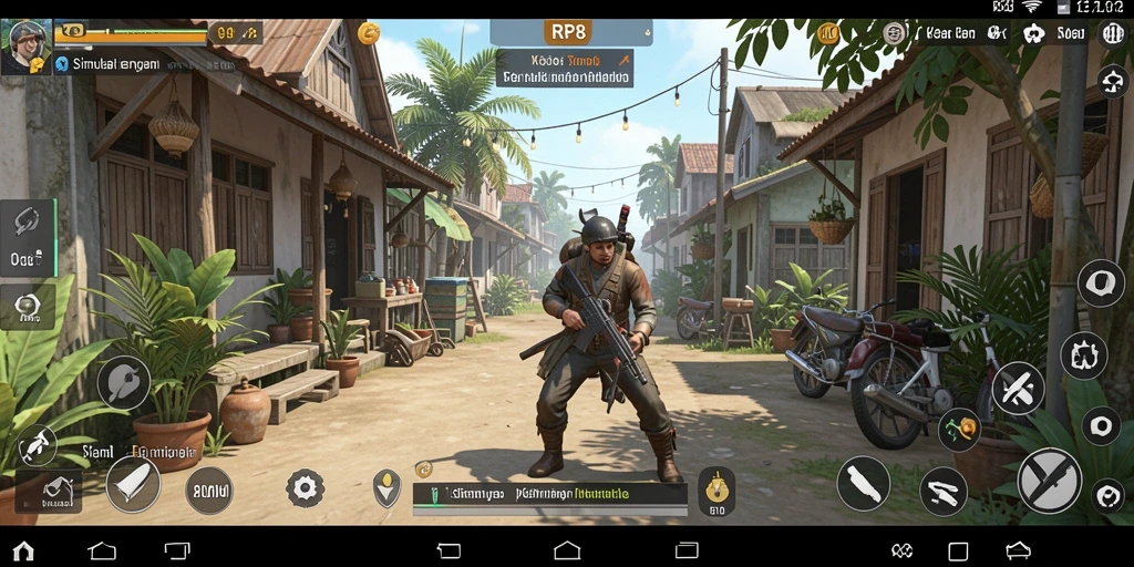 Screenshot gameplay RP8 menampilkan pengalaman simulasi kehidupan yang mendalam.